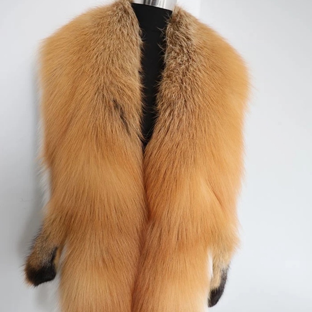 Elegant mink fur scarf